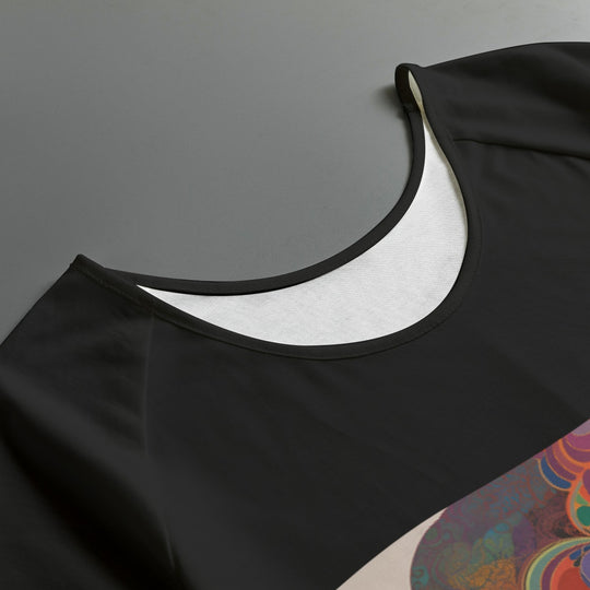 Women's Round Neck T-shirt with Raglan Sleeve