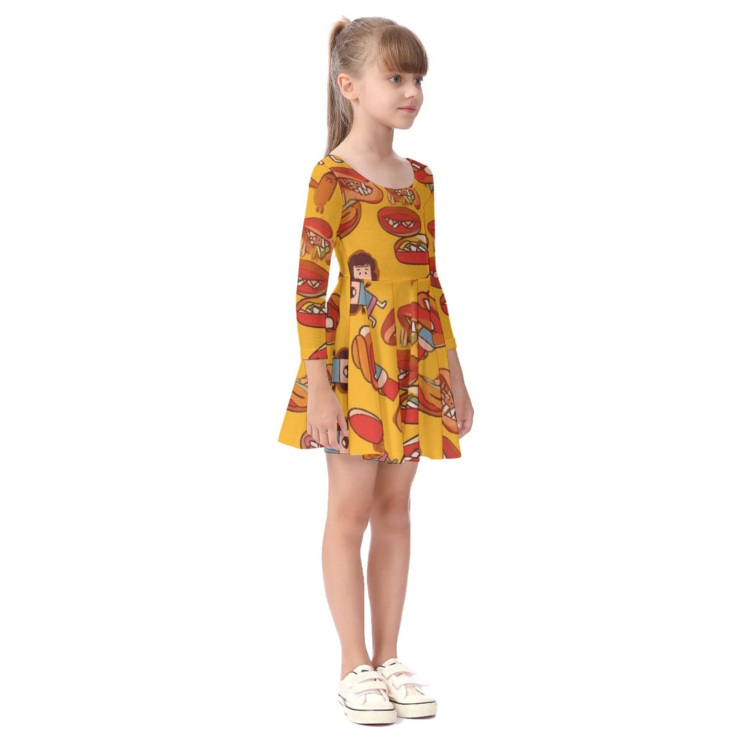 Kid's Long Sleeve Dress