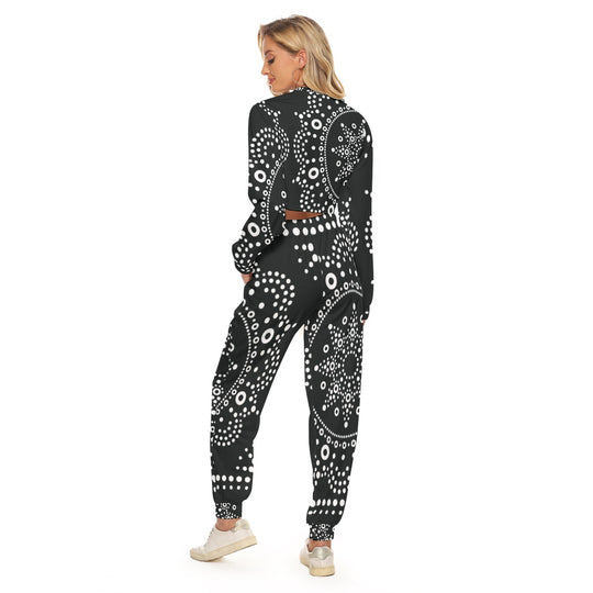 Women's Crop Sweatshirt Suit