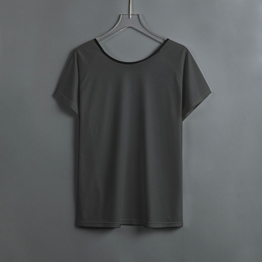 Women's Round Neck T-shirt with Raglan Sleeve