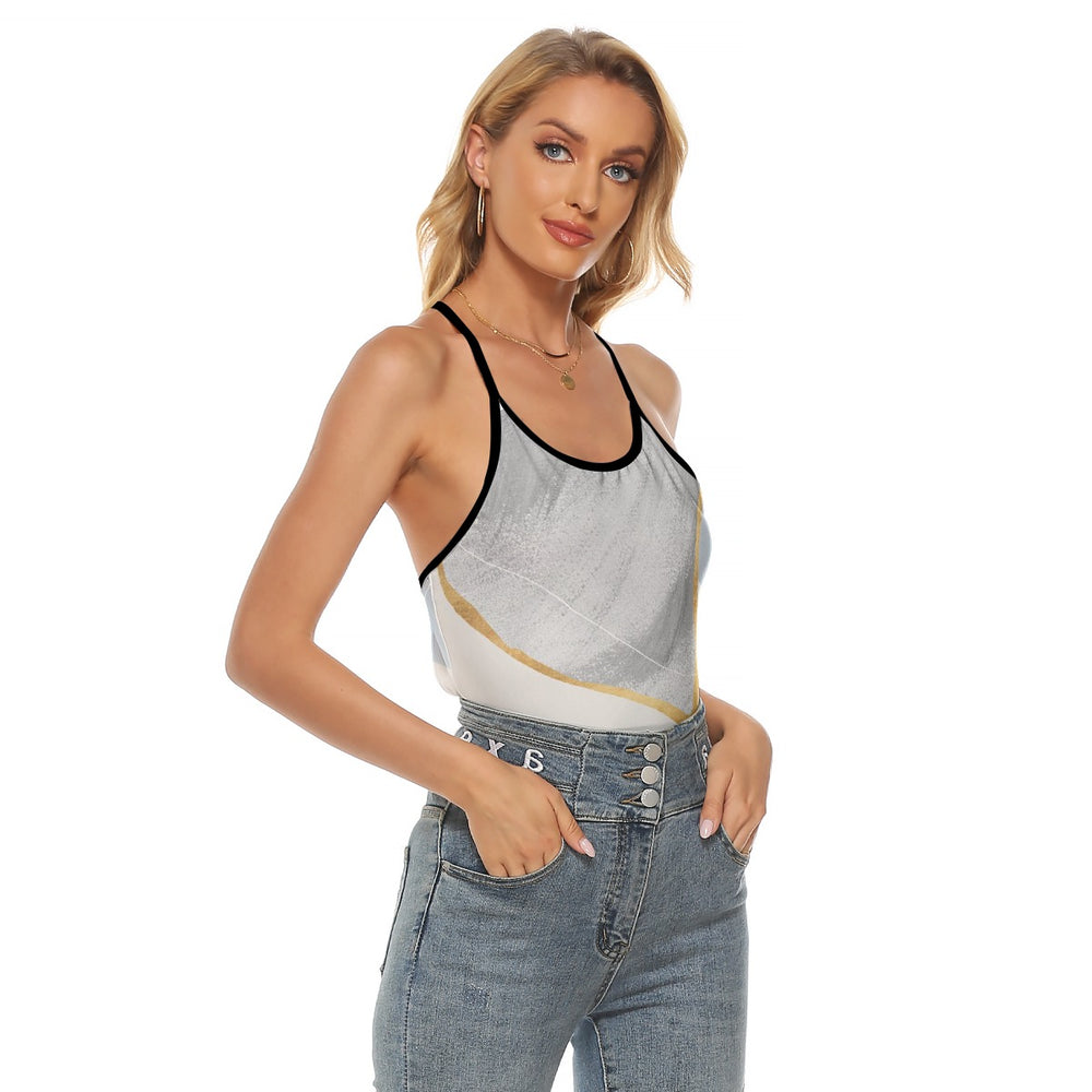 Women's Criss-Cross Open Back Tank Top