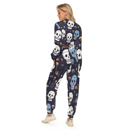 Women's Crop Sweatshirt Suit