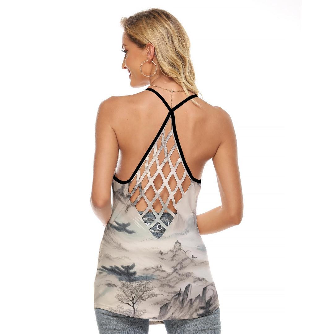 Women's Criss-Cross Open Back Tank Top