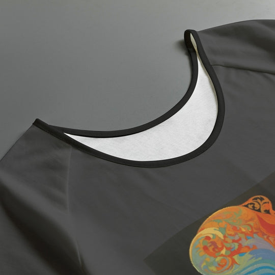 Women's Round Neck T-shirt with Raglan Sleeve