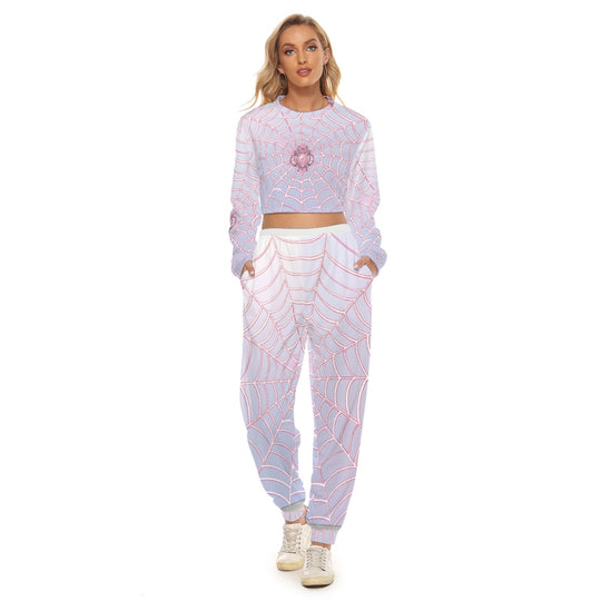 Women's Crop Sweatshirt Suit