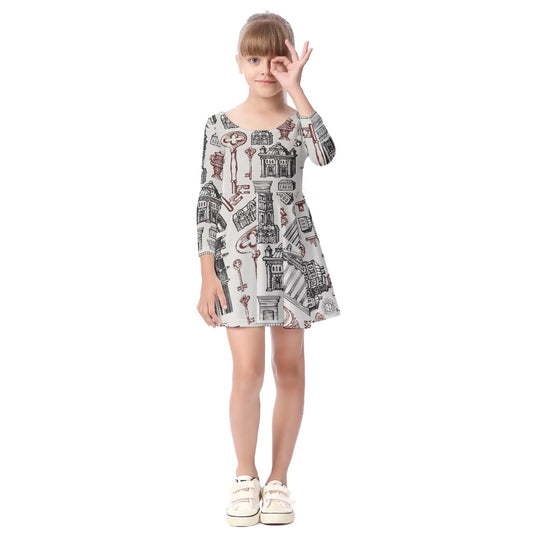 Kid's Long Sleeve Dress