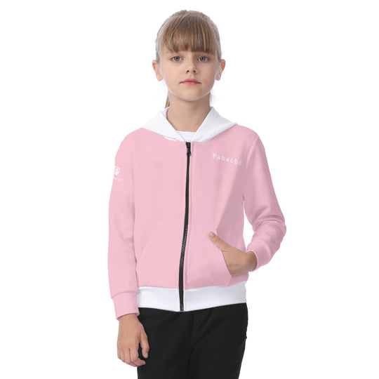 Kid's Zip-up Hoodie with Patch Pocket