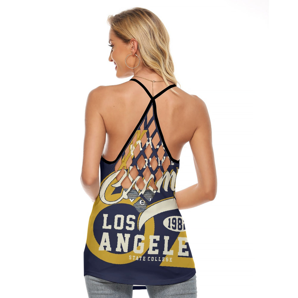 Women's Criss-Cross Open Back Tank Top