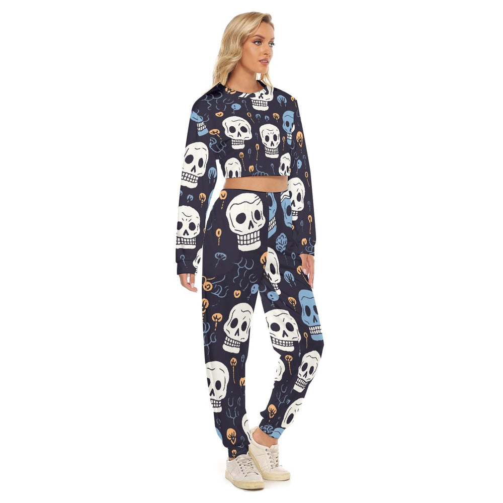 Women's Crop Sweatshirt Suit