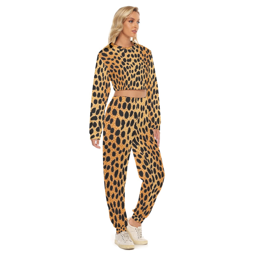 Women's Crop Sweatshirt Suit