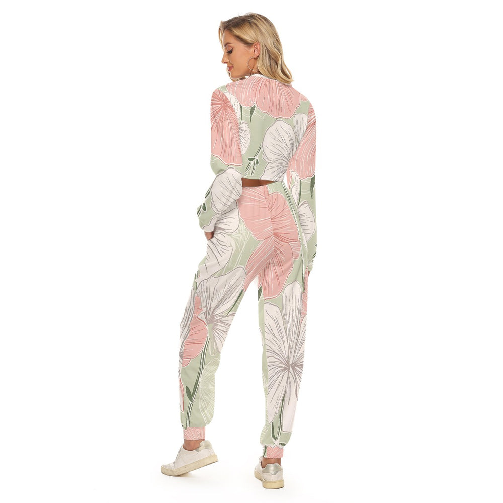 Women's Crop Sweatshirt Suit