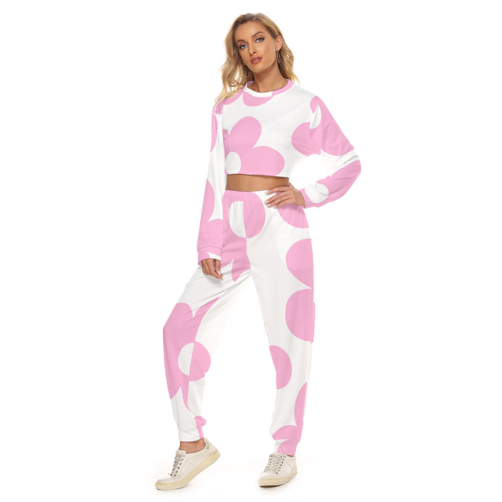 Women's Crop Sweatshirt Suit