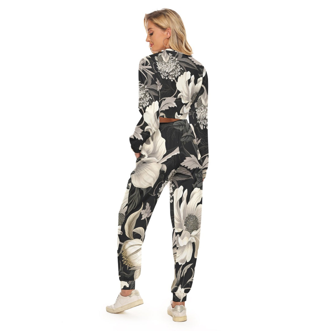 Women's Crop Sweatshirt Suit