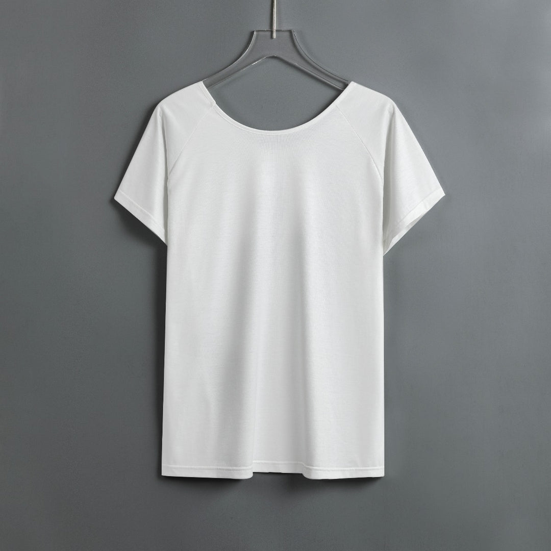 Women's Round Neck T-shirt with Raglan Sleeve