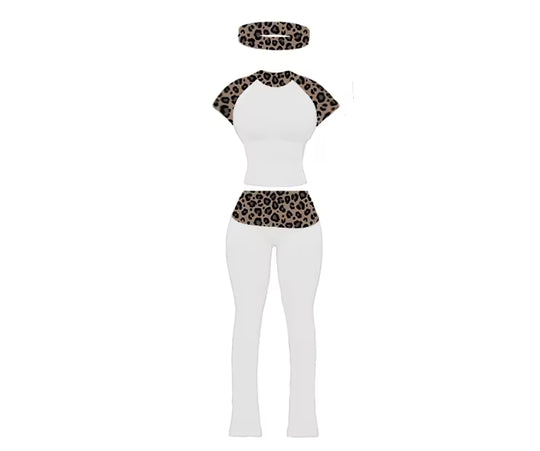 Cheetah Yoga Set
