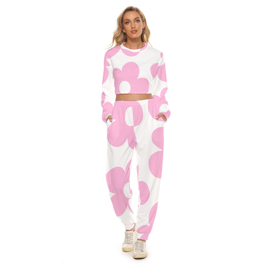 Women's Crop Sweatshirt Suit