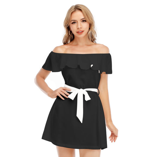 Women's Off-shoulder Dress With Ruffle