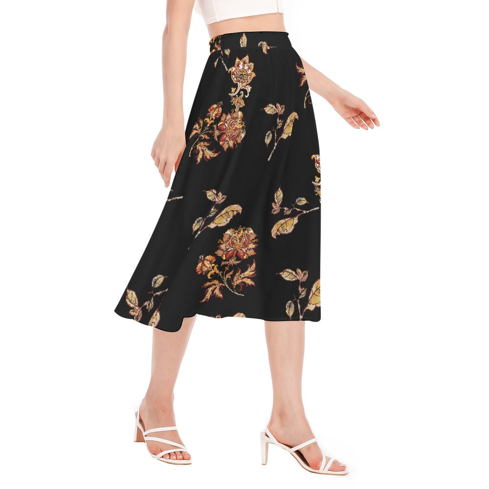 Women's Long Section Chiffon Skirt