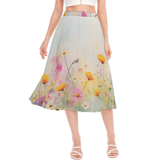 Women's Long Section Chiffon Skirt