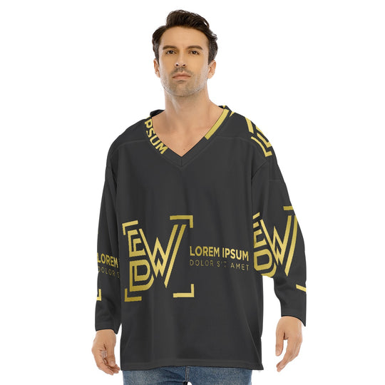 Men's V-neck Ice Hockey Jersey