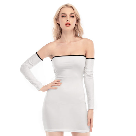 Women's Off-shoulder Back Lace-up Dress