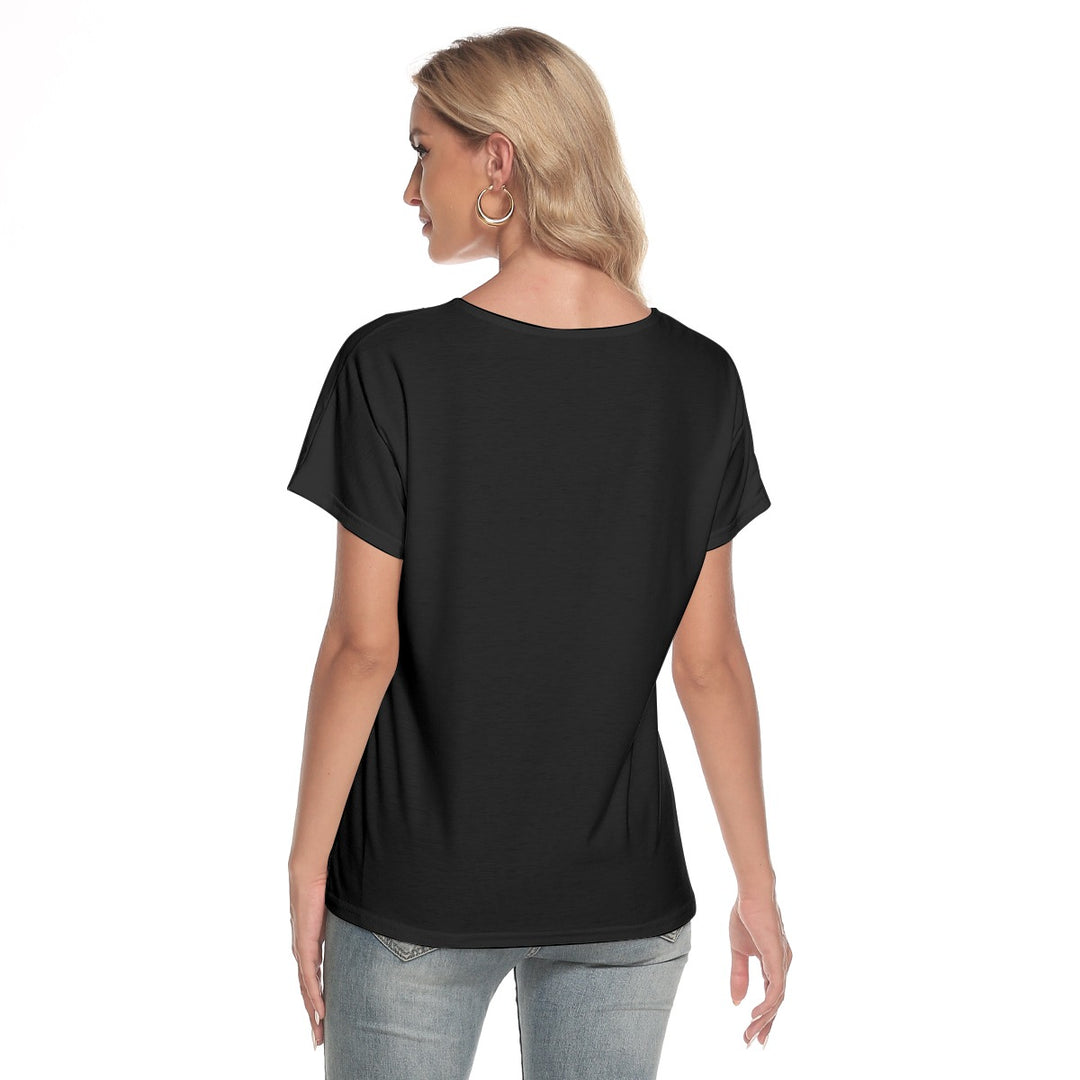 Women's Loose V-neck Short Sleeve T-shirt