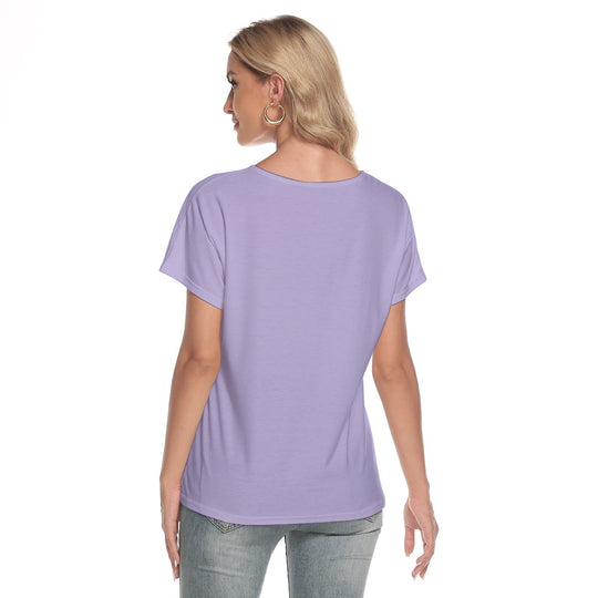 Women's Loose V-neck Short Sleeve T-shirt