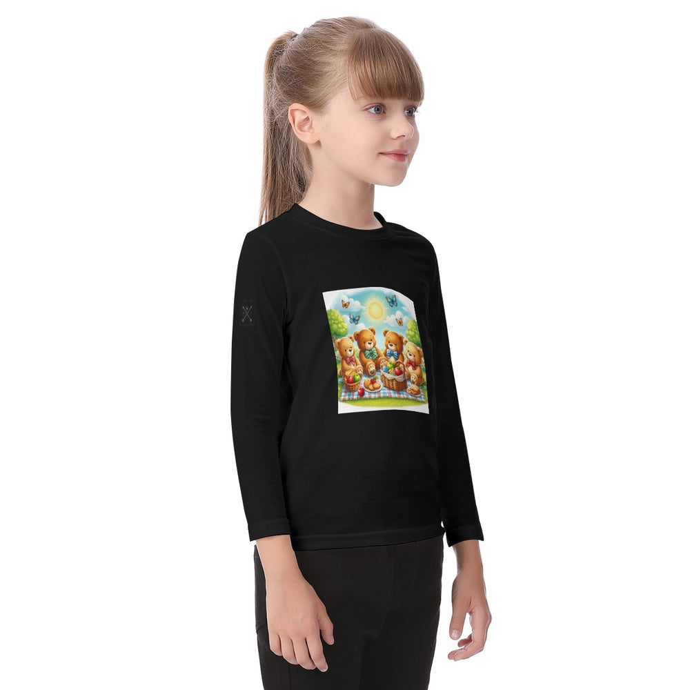 Kid's Round-Neck Long Sleeve T-shirt