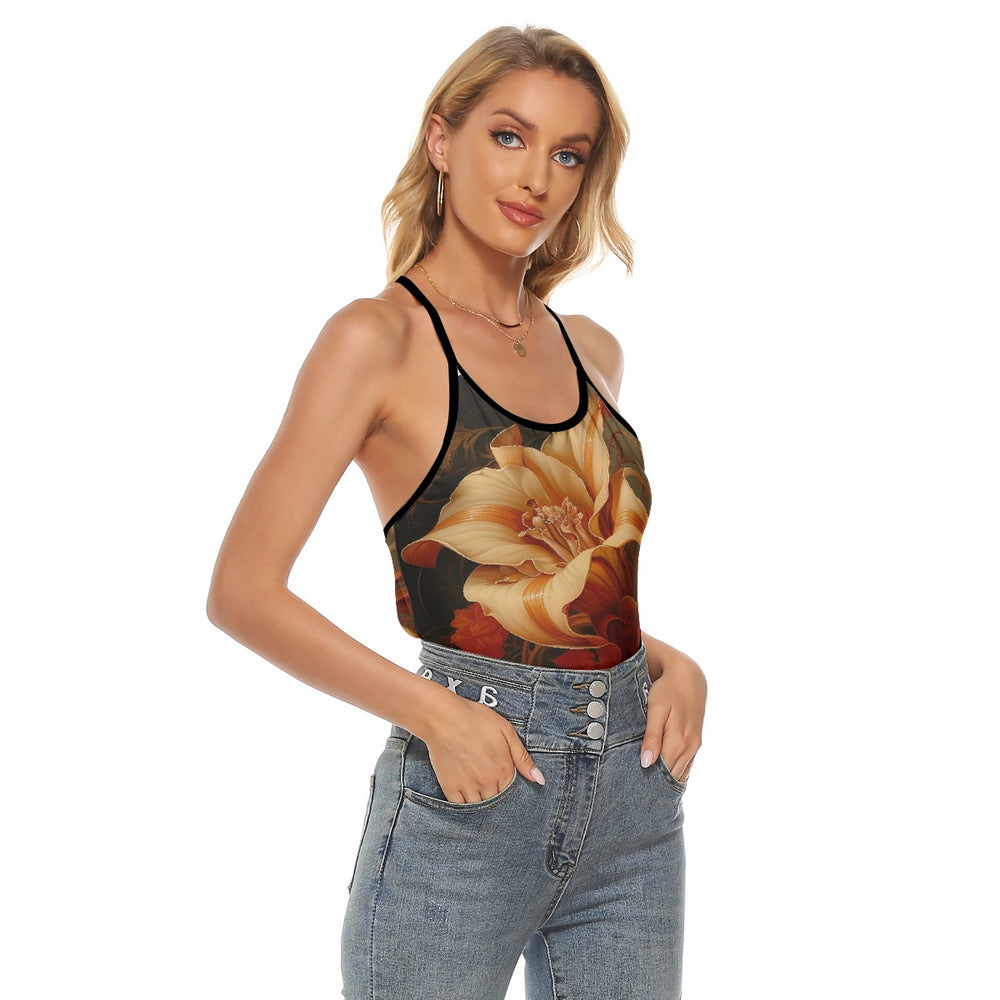 Women's Criss-Cross Open Back Tank Top