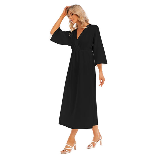 Women's Mid-Sleeve Long Dress