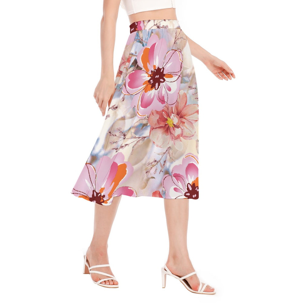 Women's Long Section Chiffon Skirt