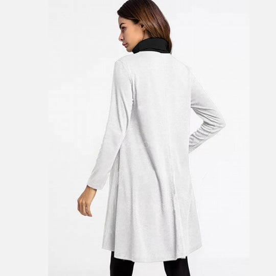 Women's High Neck Dress With Long Sleeve