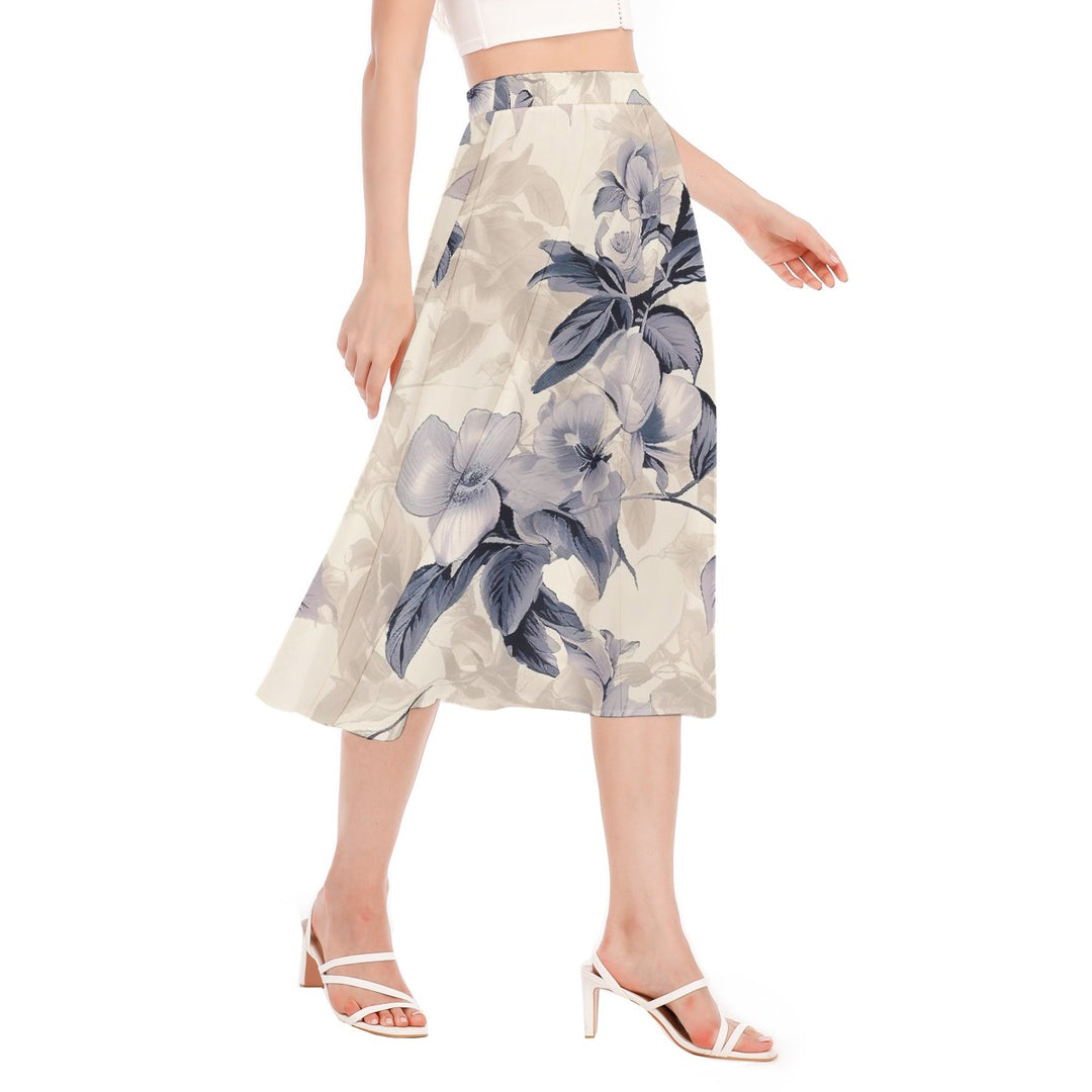 Women's Long Section Chiffon Skirt