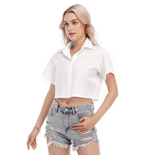 Print Women's Cropped Shirt