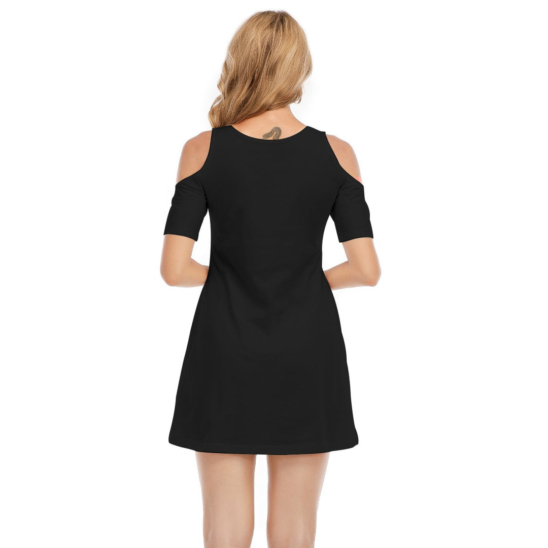 Women's Cold Shoulder Dress | 190GSM Cotton