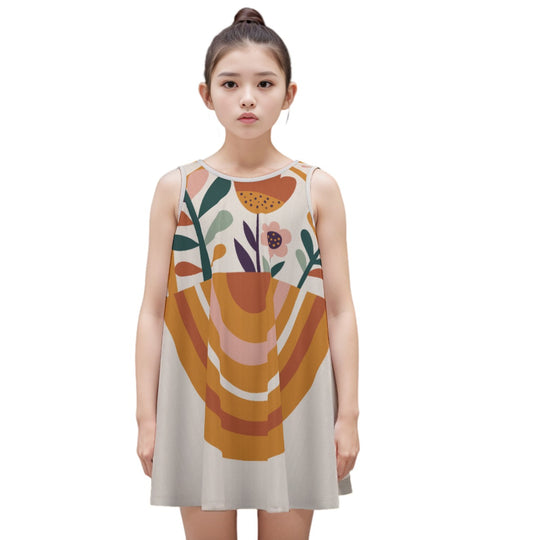 Kid's Sleeveless Dress | 180GSM Cotton