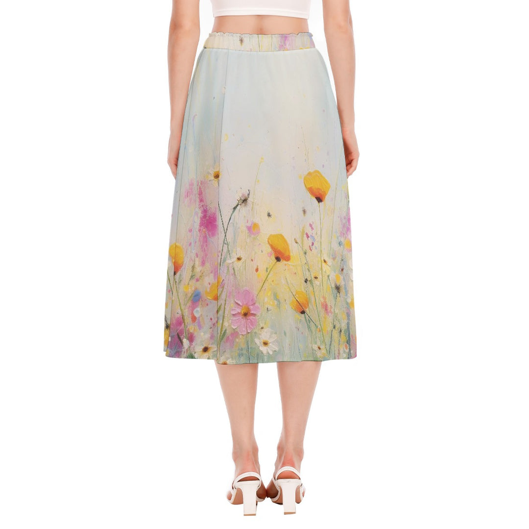 Women's Long Section Chiffon Skirt