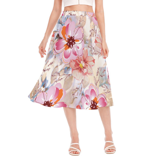 Women's Long Section Chiffon Skirt