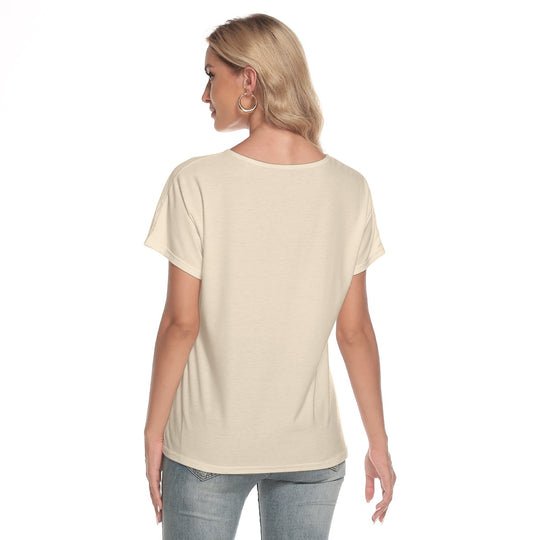 Women's Loose V-neck Short Sleeve T-shirt