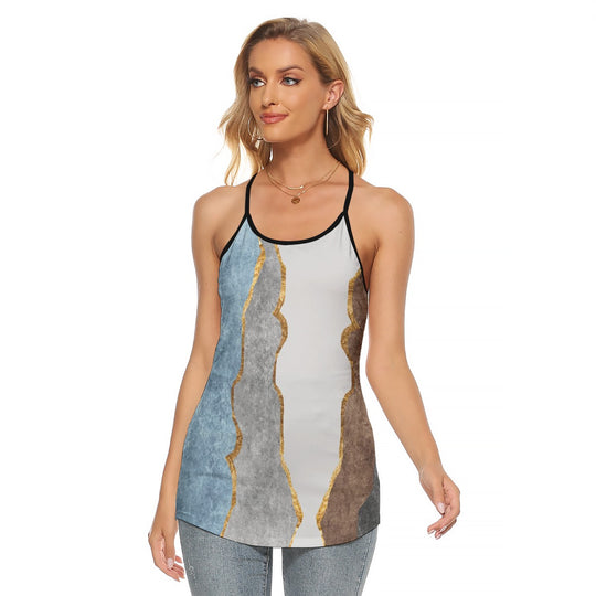 Women's Criss-Cross Open Back Tank Top