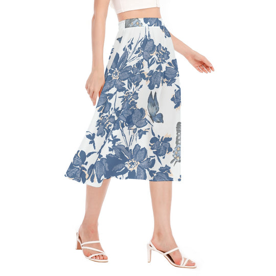 Women's Long Section Chiffon Skirt