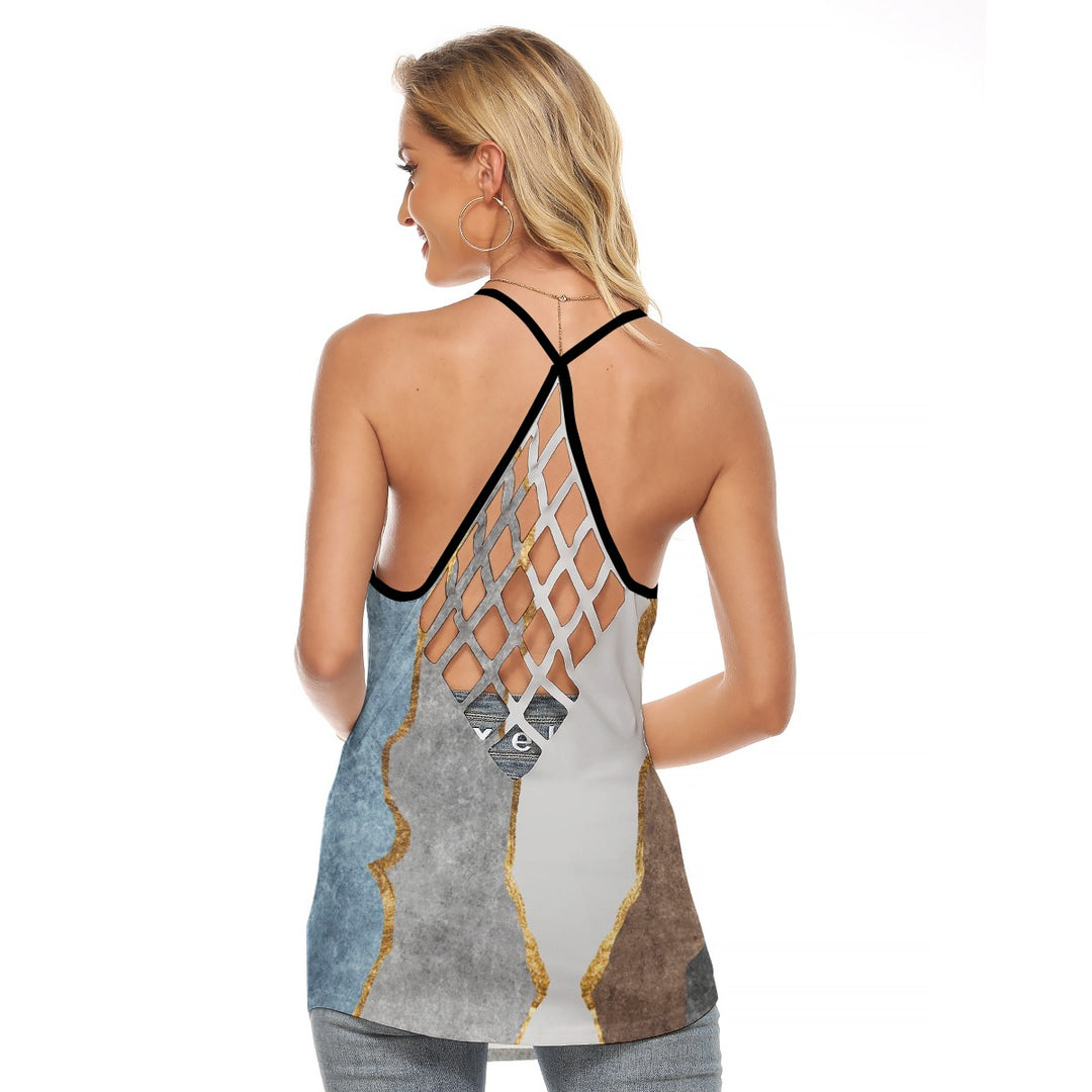 Women's Criss-Cross Open Back Tank Top