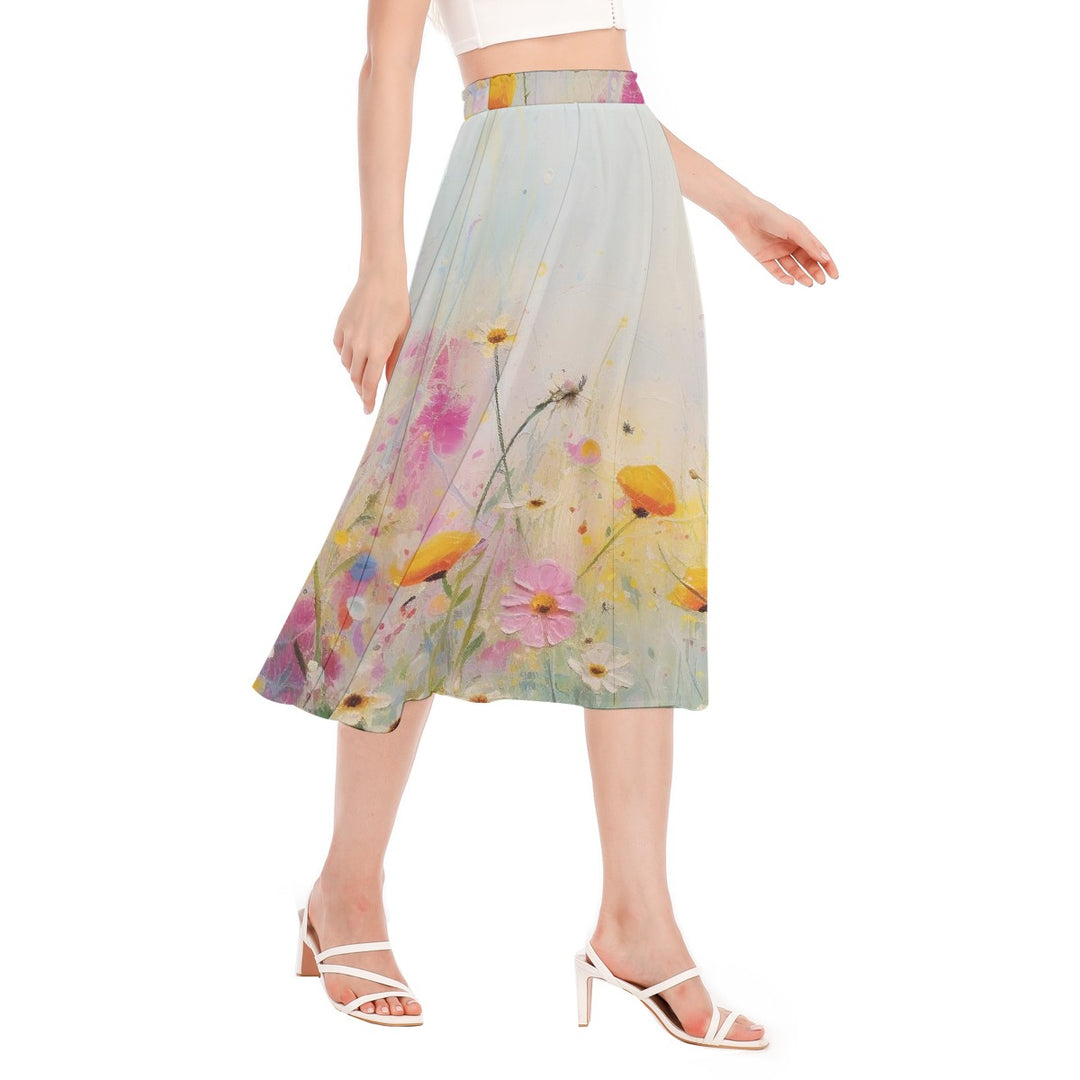 Women's Long Section Chiffon Skirt