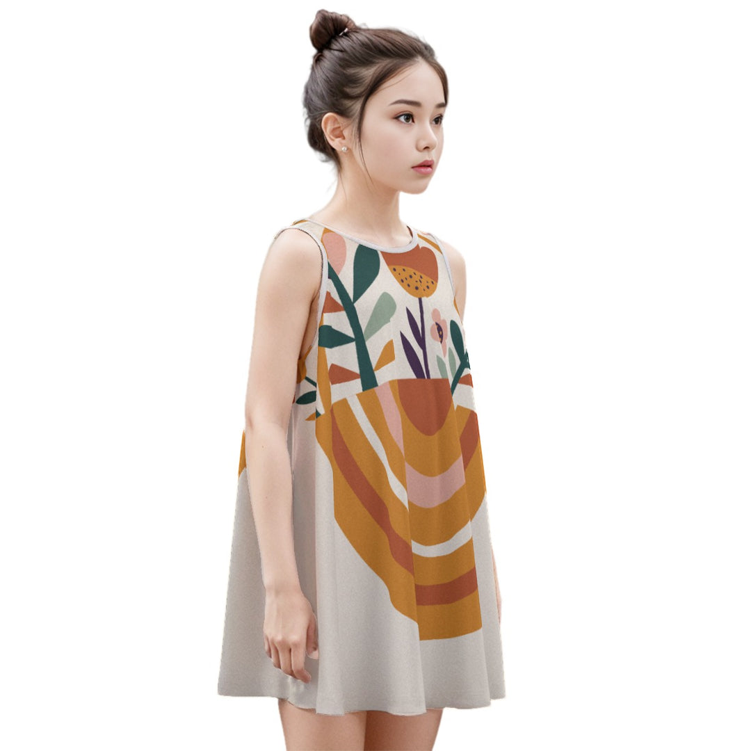 Kid's Sleeveless Dress | 180GSM Cotton