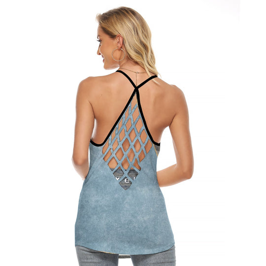 Women's Criss-Cross Open Back Tank Top