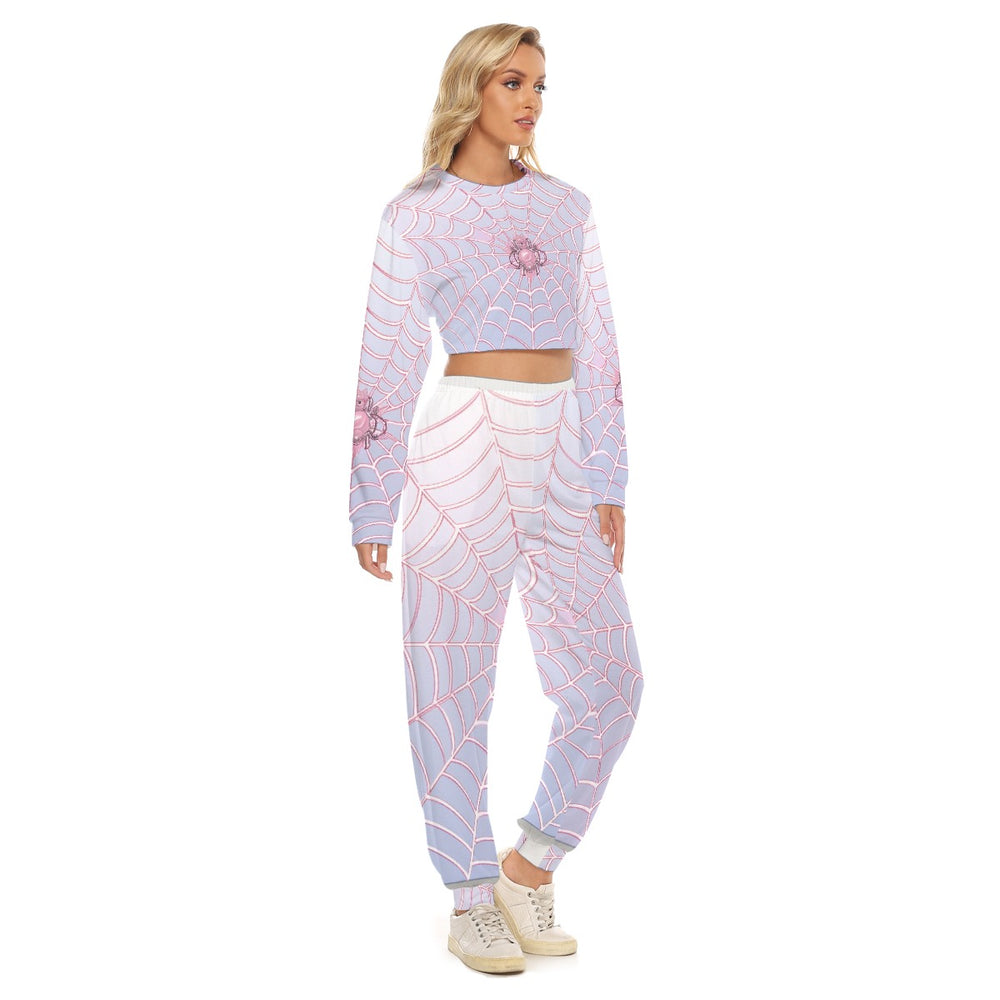 Women's Crop Sweatshirt Suit