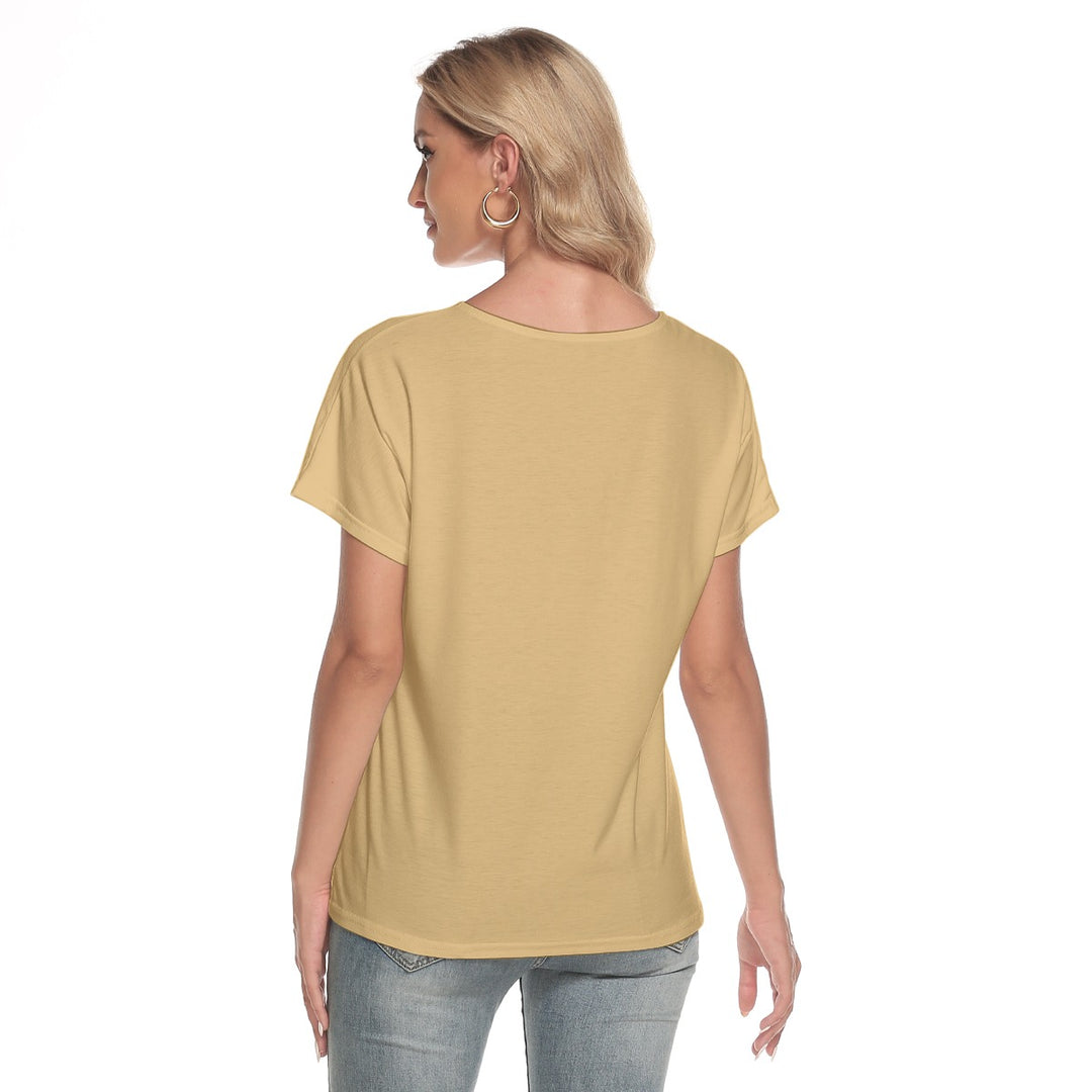 Women's Loose V-neck Short Sleeve T-shirt