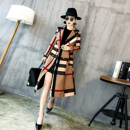 High Quality Fashion Autumn Winter Women's Woolen Long Coats